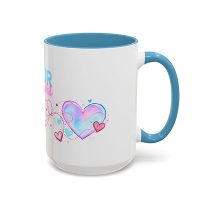 Pour toujours/Mon amour Valentine's Day Mug Set– Romantic French Gift for Couples [2 of 2] (11oz, 15oz)
