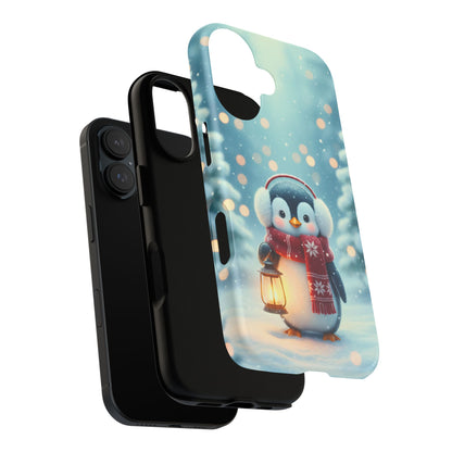 Christmas Snuggles Penguin Phone Case
