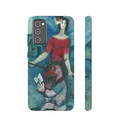 Tough Phone Case for iPhone, Samsung and Google Pixel - Chagall, The Angel and the Reader (1930)