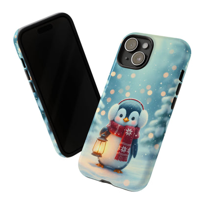Christmas Snuggles Penguin Phone Case