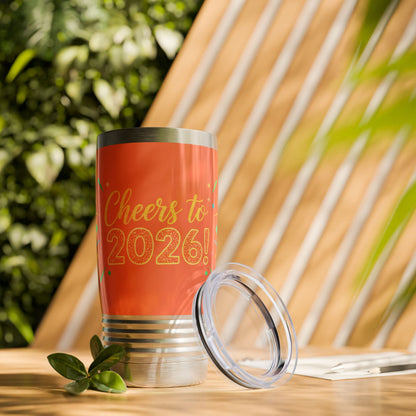 Cheers to 2026! Festive New Year Stainless Steel Tumbler