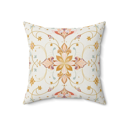 Celestial Elegance – Ornate Pastel Luxe Design Throw Pillow