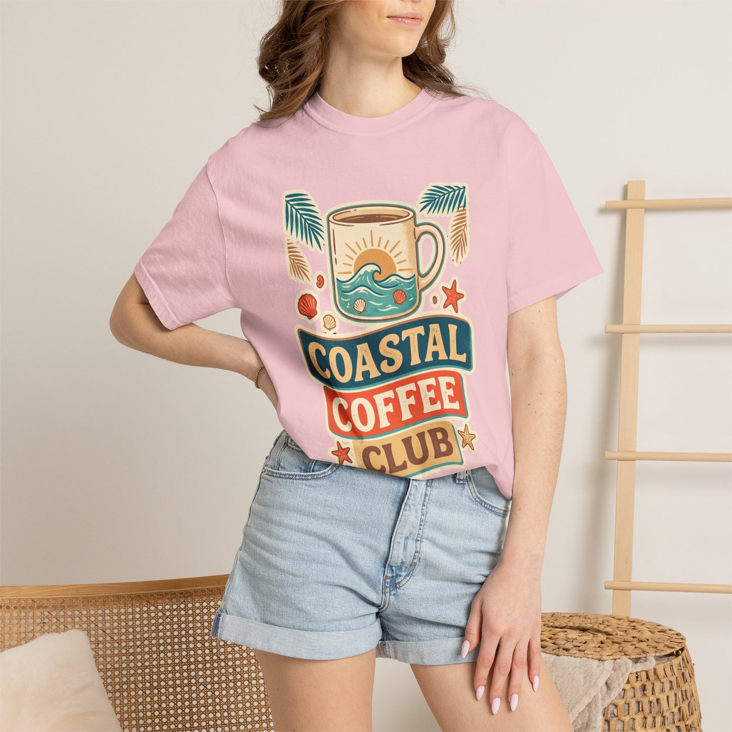 Coastal Coffee Club Retro Graphic Tee