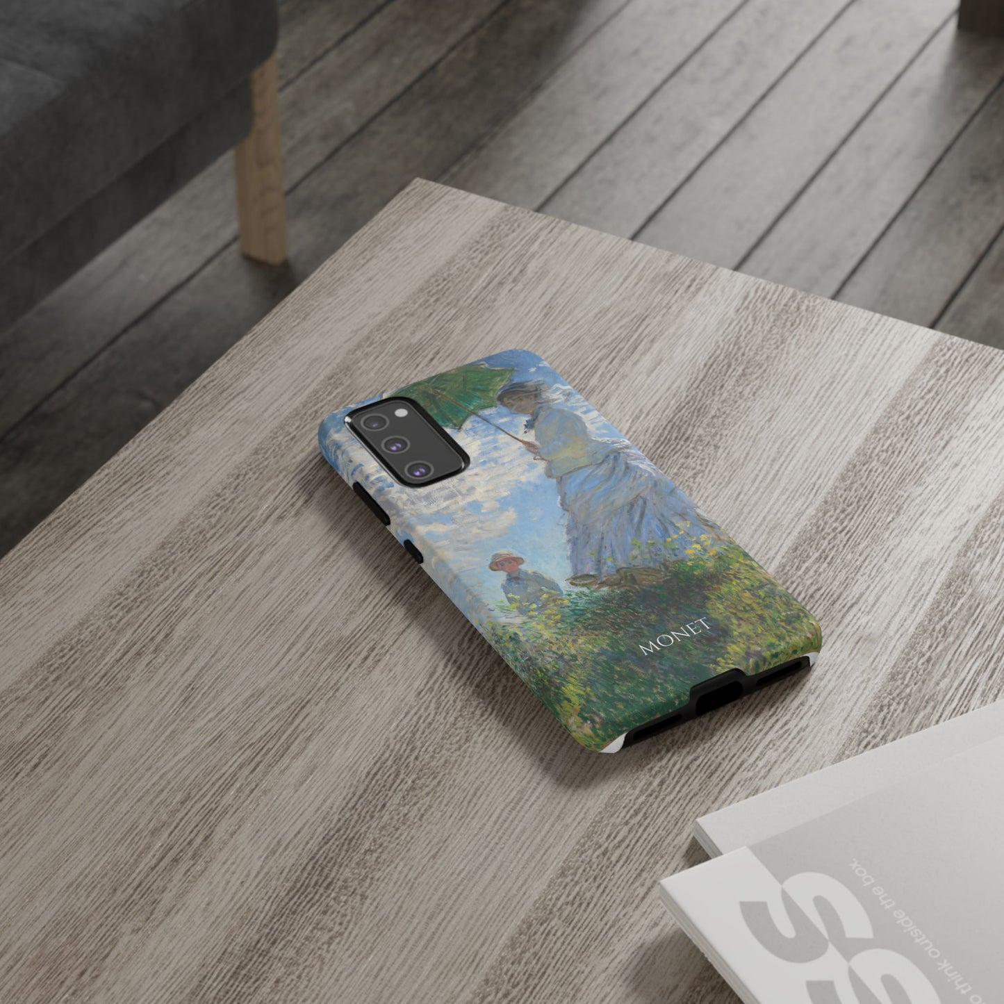 Tough Phone Case for iPhone, Samsung and Google Pixel - Monet, Woman with a Parasol - Madame Monet and Her Son (1875)