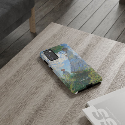 Tough Phone Case for iPhone, Samsung and Google Pixel - Monet, Woman with a Parasol - Madame Monet and Her Son (1875)