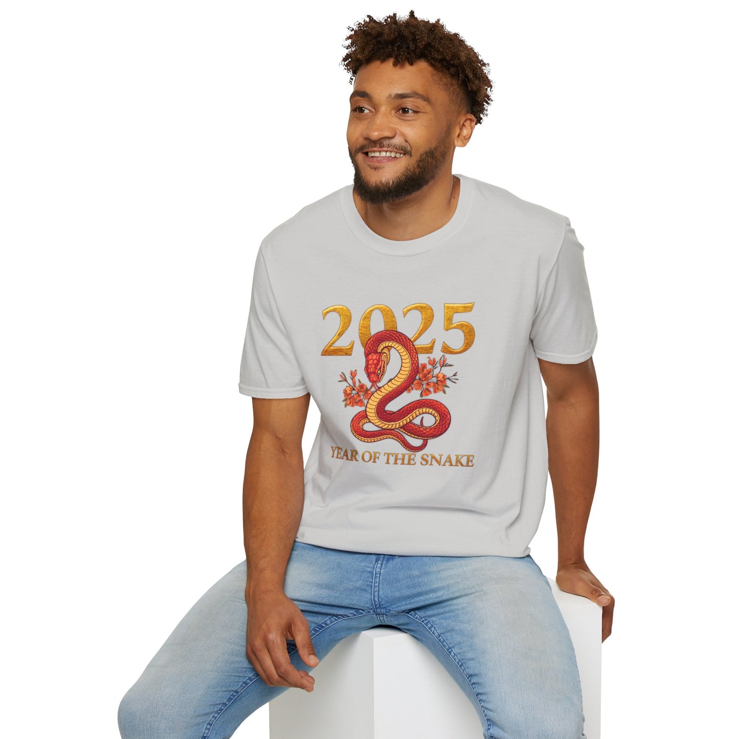 Gildan 64000 Unisex Softstyle Short-sleeve Tee | 2025 Year of the Snake Chinese New Year Design