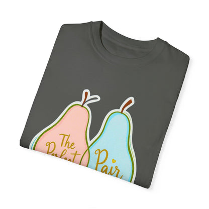 Comfort Colors 1717 Unisex Garment-Dyed T-shirt - "The Perfect Pair" Cute Pear-Themed Design (v1)