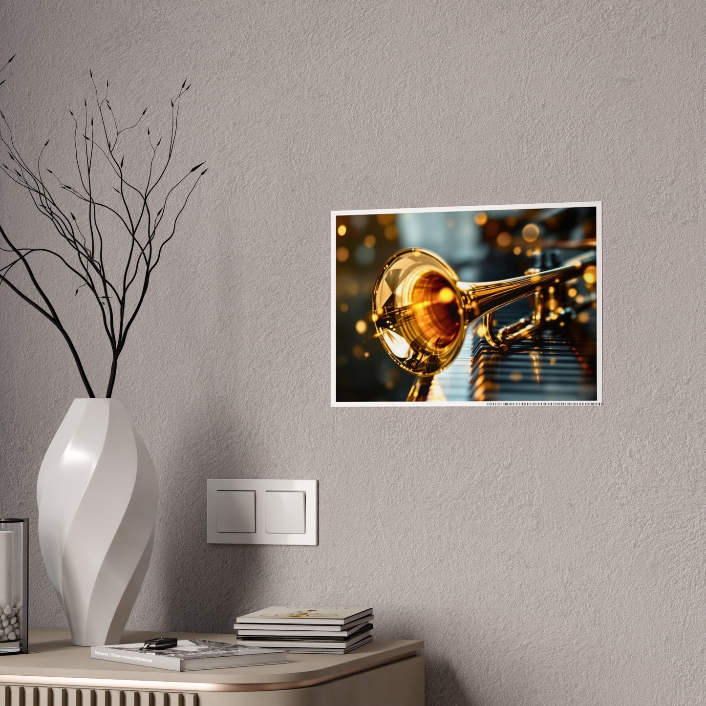 Jazz-Inspired Glossy Poster Art | Valentine Echoes II