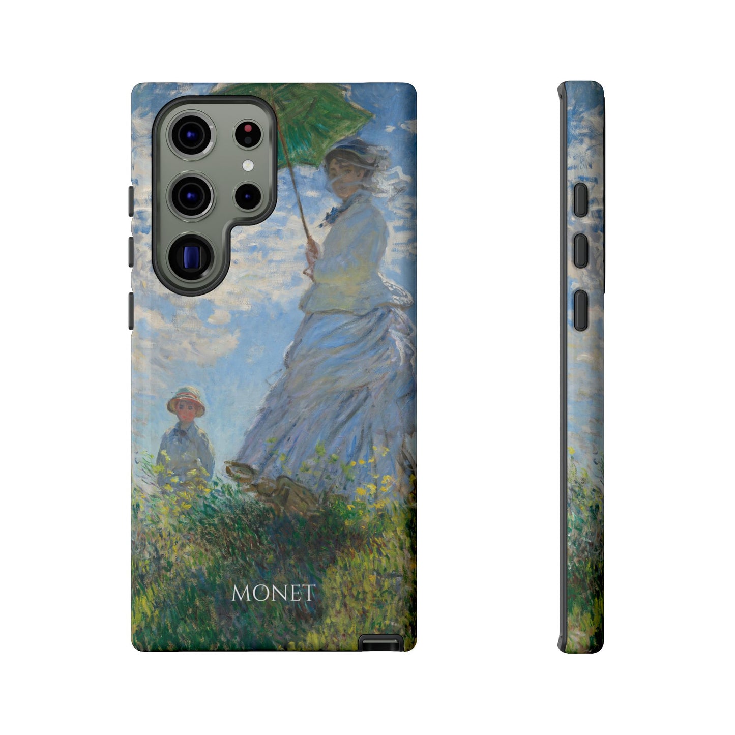 Tough Phone Case for iPhone, Samsung and Google Pixel - Monet, Woman with a Parasol - Madame Monet and Her Son (1875)
