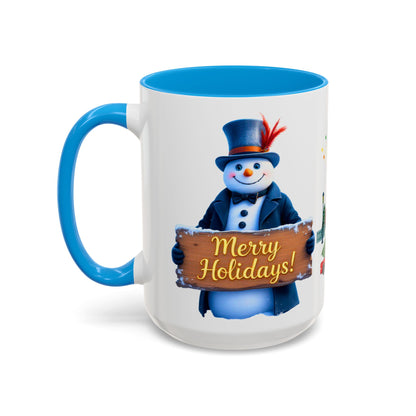 Merry Holidays Snowman Mug (v1)