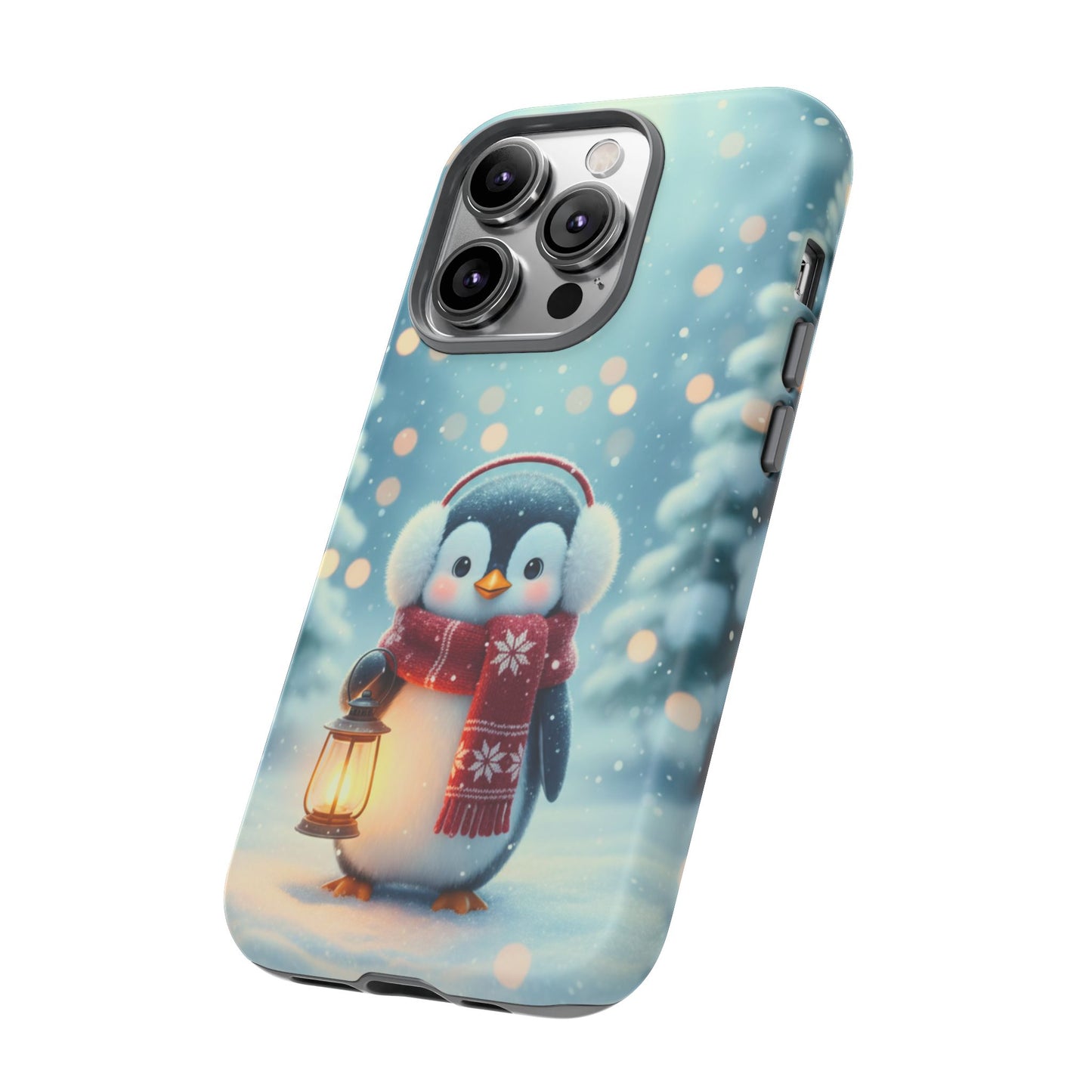 Christmas Snuggles Penguin Phone Case