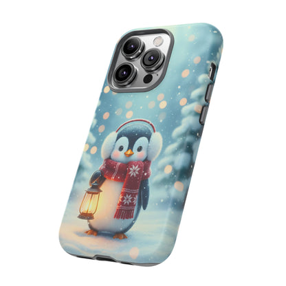 Christmas Snuggles Penguin Phone Case