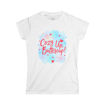 T-shirt doux pour femme Cozy Up Buttercup