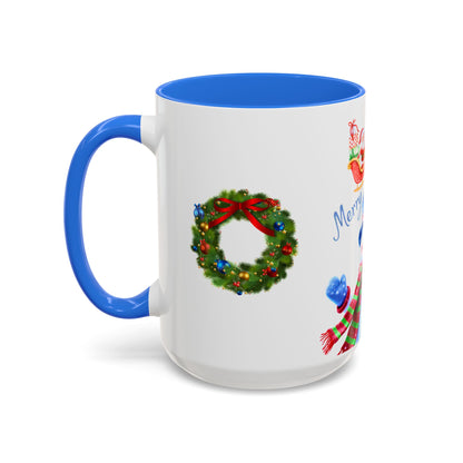Merry Wishes Snowman Mug