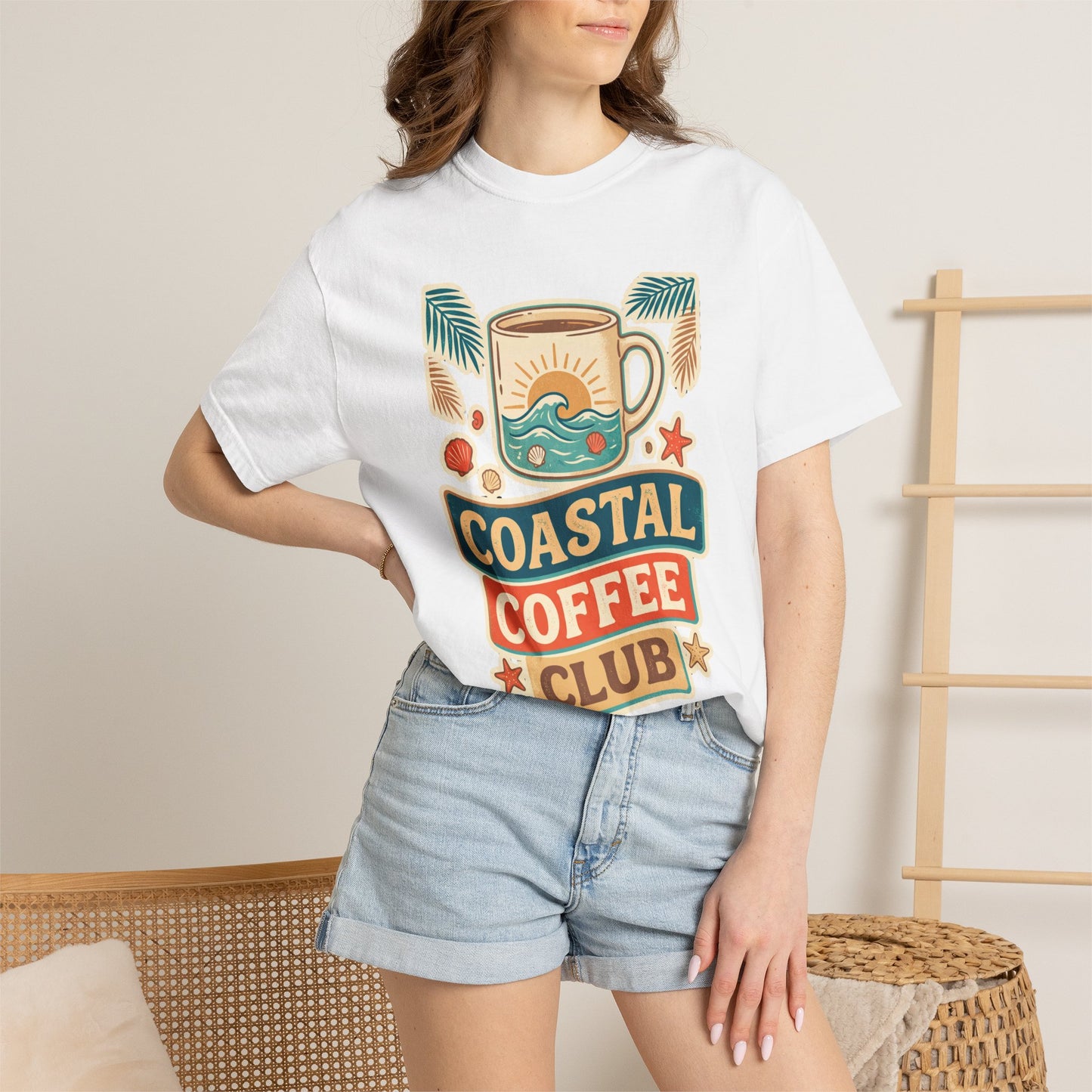 Coastal Coffee Club Retro Graphic Tee