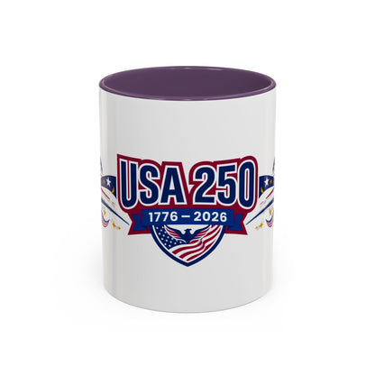 USA250 1776–2026 Patriotic Accent Mug