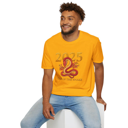 Gildan 64000 Unisex Softstyle Short-sleeve Tee | 2025 Year of the Snake Chinese New Year Design