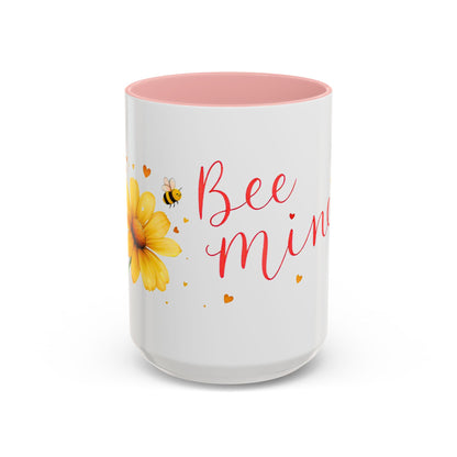 Bee Mine - Floral Accent Ceramic Mug (11oz, 15oz)