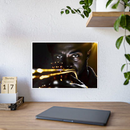 Jazz-Inspired Glossy Poster Art | Electric Tutu