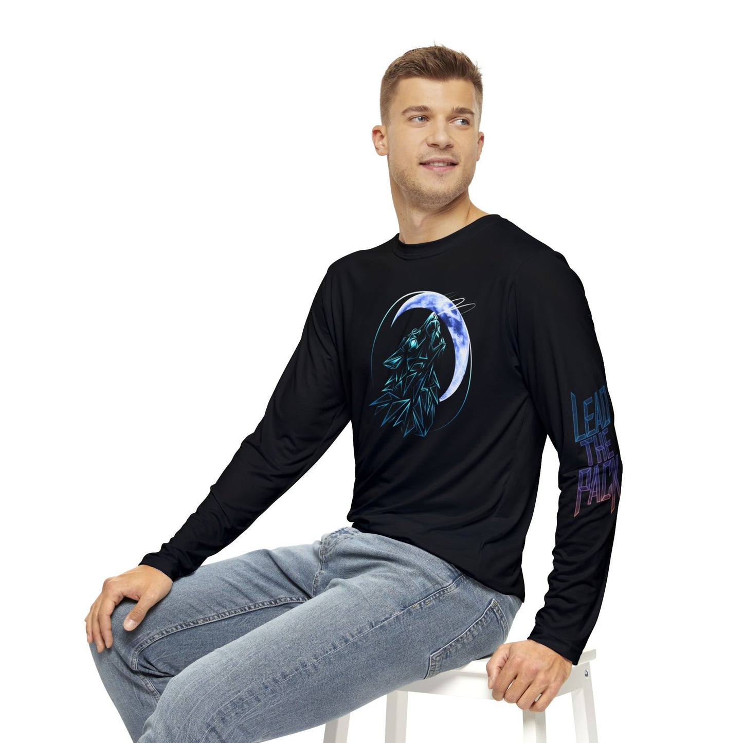 Men's Long Sleeve T-Shirt - Alpha Wolf