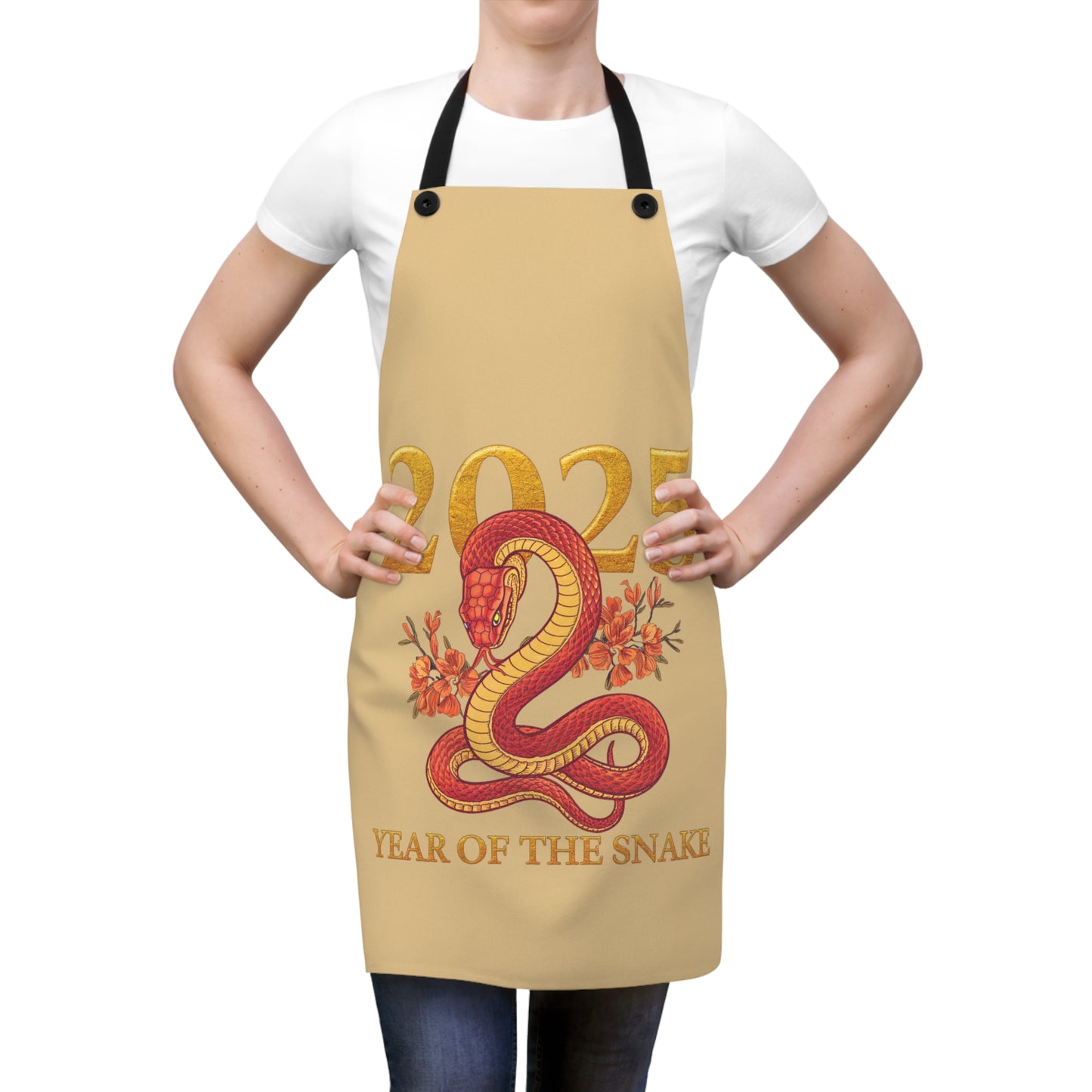 2025 Year of the Snake Cooking Apron - Lunar New Year Celebration