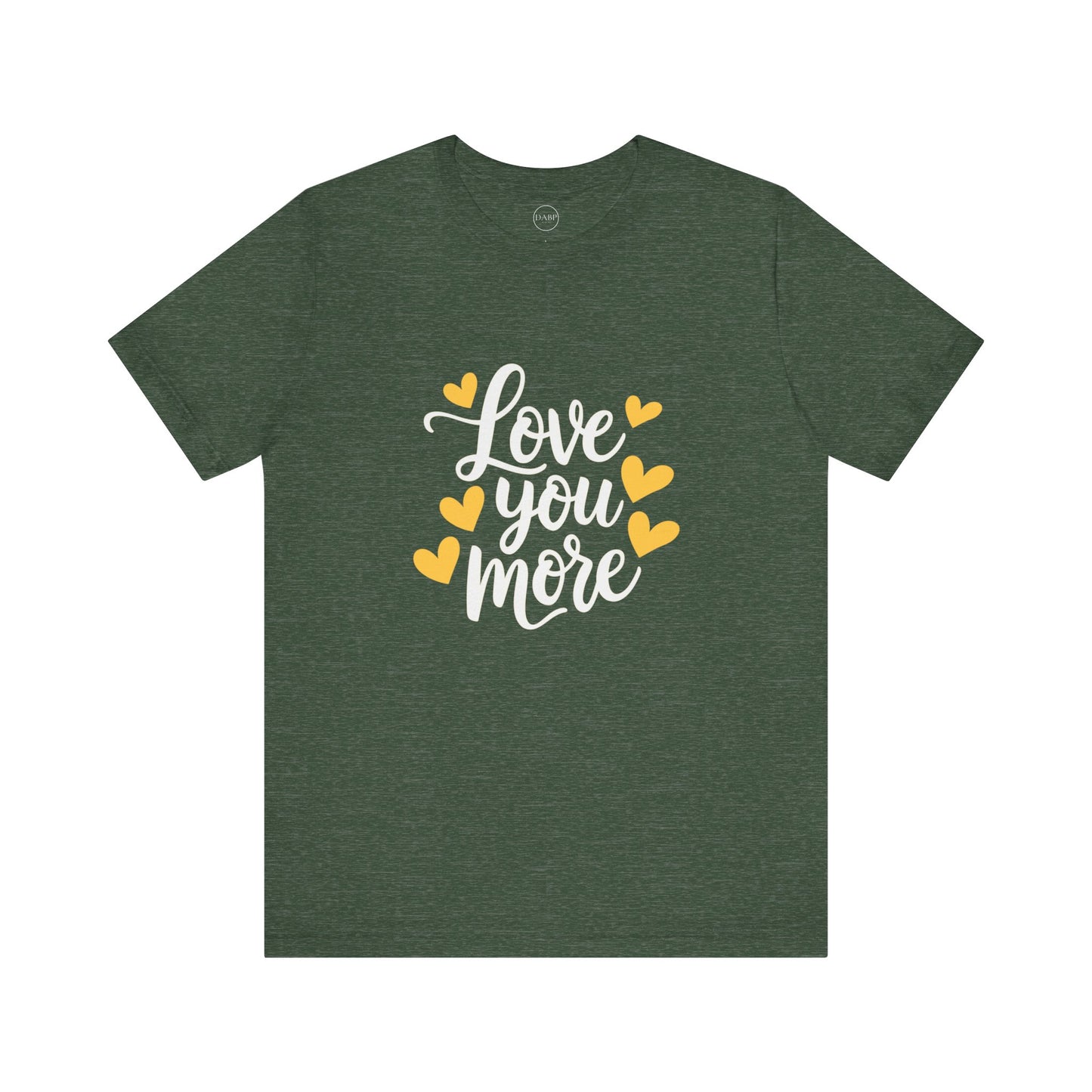 Bella+Canvas · 3001 Unisex Jersey Short Sleeve Tee - Love You More Romantic Valentine's Day Design [Color Set 2]