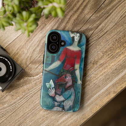 Tough Phone Case for iPhone, Samsung and Google Pixel - Chagall, The Angel and the Reader (1930)