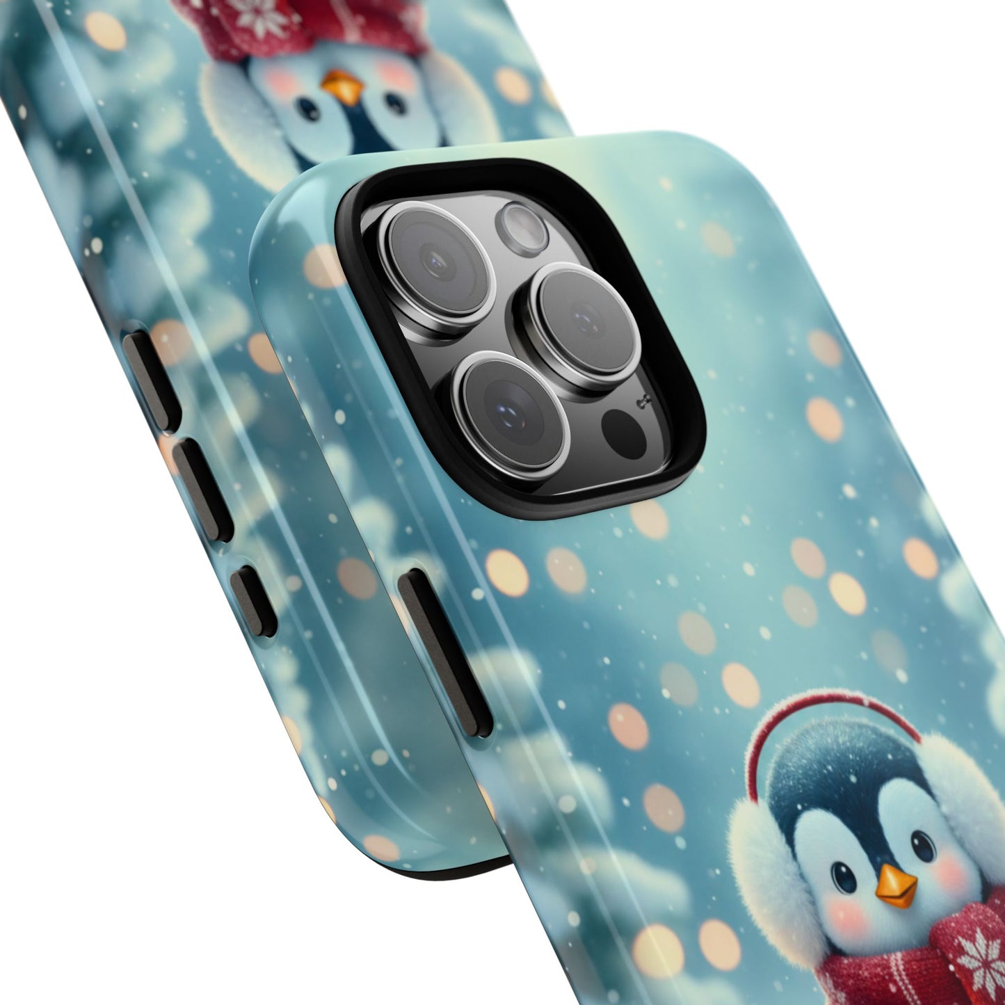 Christmas Snuggles Penguin Phone Case