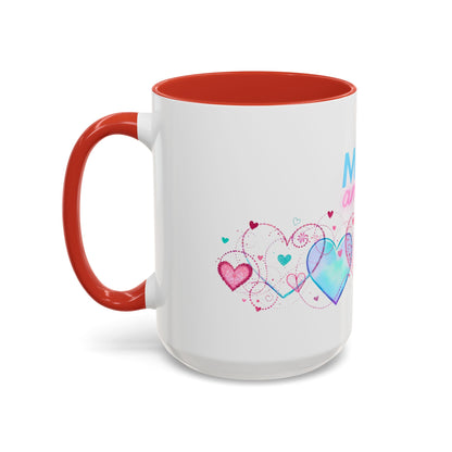 Mon amour/Pour toujours Valentine's Day Mug Set– Romantic French Gift for Couples [1 of 2] (11oz, 15oz)
