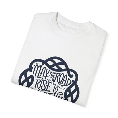 Comfort Colors 1717 Unisex Garment-Dyed T-shirt - May the Road Rise to Meet You – Celtic Knotwork Irish Blessing Tee