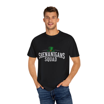 Comfort Colors 1717 Unisex Garment-Dyed T-shirt - Shenanigans Squad St. Patrick’s Day Design