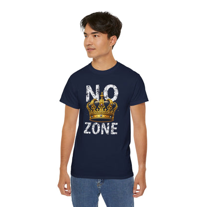NO KINGS ZONE Graphic Tee | Streetwear T-Shirt with Royal Crown Design