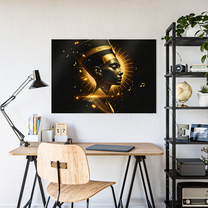 Jazz-Inspired Glossy Poster Art | Nefertiti Reimagined
