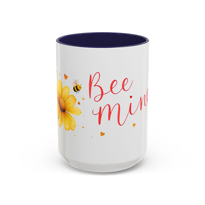 Bee Mine - Floral Accent Ceramic Mug (11oz, 15oz)