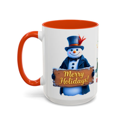 Merry Holidays Snowman Mug (v1)