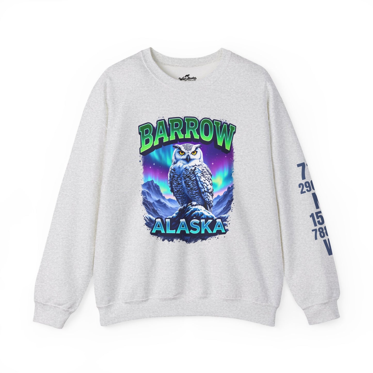 Barrow Owl Cotton Crewneck Sweatshirt | Wild Alaska Series Edition 🦅🇨🇦