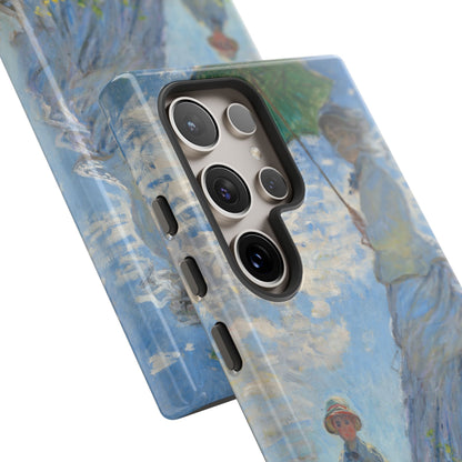 Tough Phone Case for iPhone, Samsung and Google Pixel - Monet, Woman with a Parasol - Madame Monet and Her Son (1875)