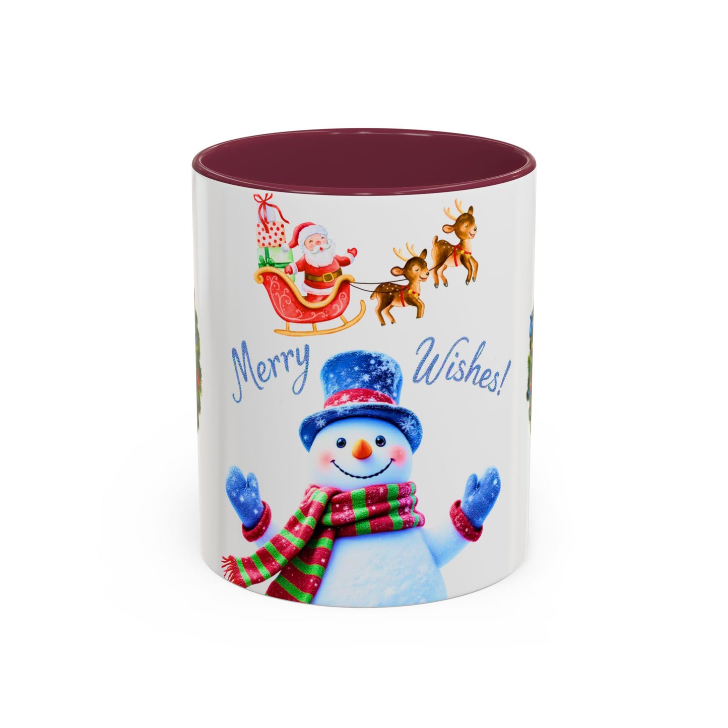 Merry Wishes Snowman Mug