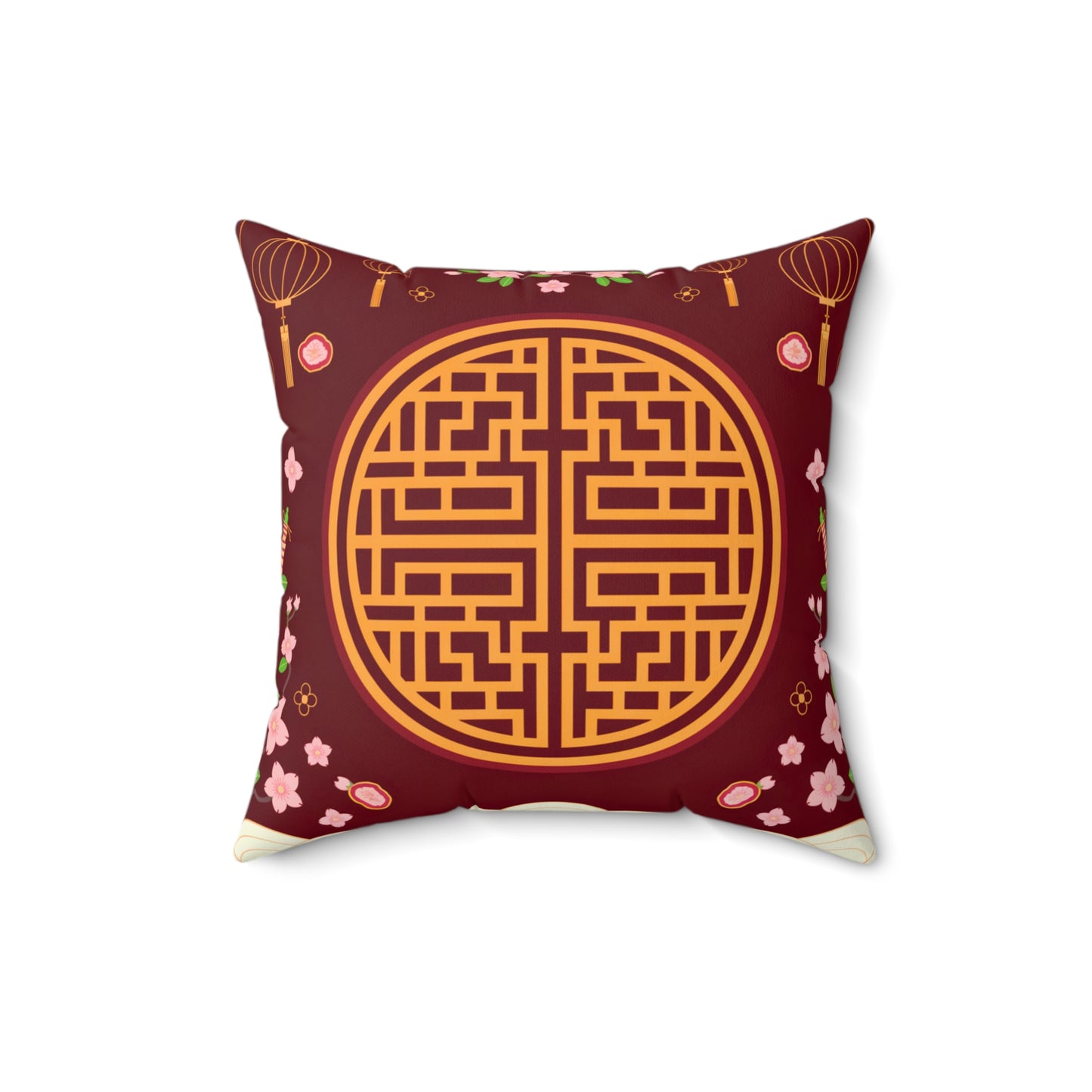 Chinese New Year Throw Pillow (v10)