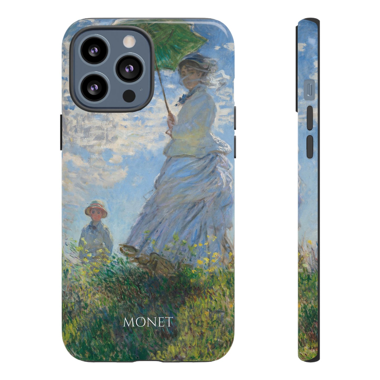 Tough Phone Case for iPhone, Samsung and Google Pixel - Monet, Woman with a Parasol - Madame Monet and Her Son (1875)
