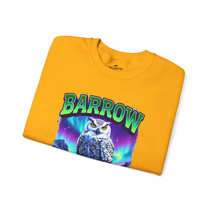 Barrow Owl Cotton Crewneck Sweatshirt | Wild Alaska Series Edition 🦅🇨🇦