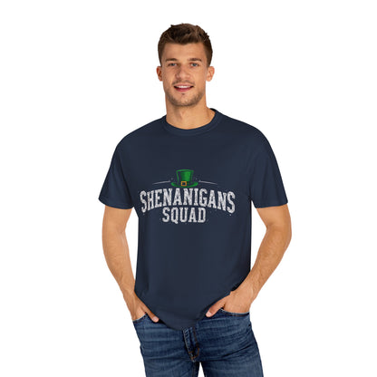 Comfort Colors 1717 Unisex Garment-Dyed T-shirt - Shenanigans Squad St. Patrick’s Day Design