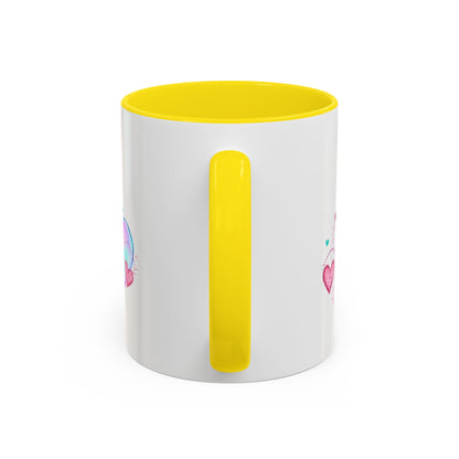 Mon amour/Pour toujours Valentine's Day Mug Set– Romantic French Gift for Couples [1 of 2] (11oz, 15oz)