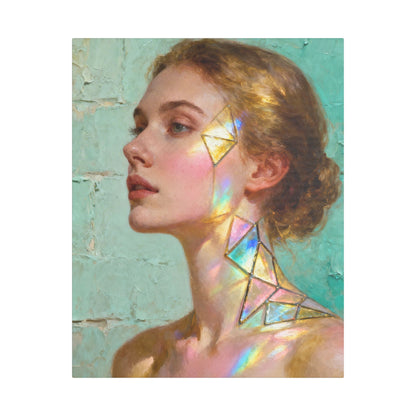 Muse de Lumière — Modern Muse Collection | Prism Light Portrait Canvas Art