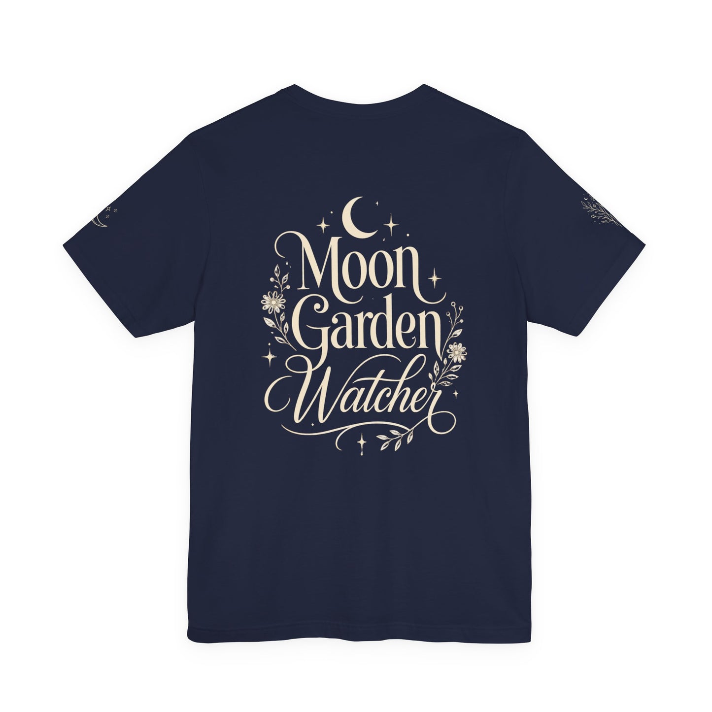 Moon Garden Watcher Cat Celestial Tee