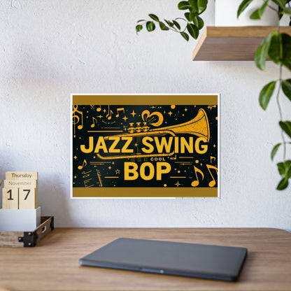 Jazz-Inspired Glossy Poster Art | Fourth Dimension