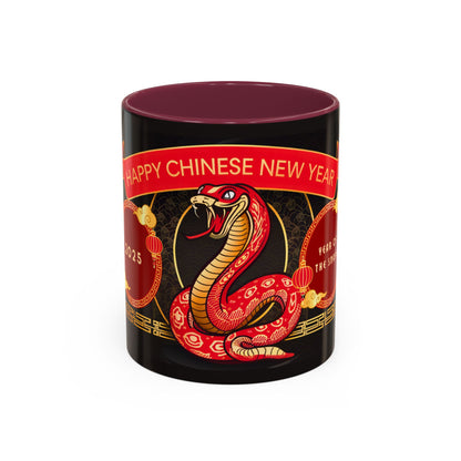 2025 Year of the Snake Chinese New Year Colorful Mug, 11oz (v3)