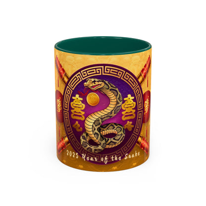 2025 Year of the Snake Chinese New Year Colorful Mug, 11oz (v1)