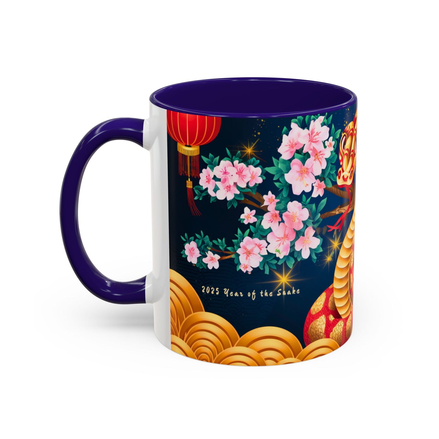 2025 Year of the Snake Chinese New Year Colorful Mug, 11oz (v4)