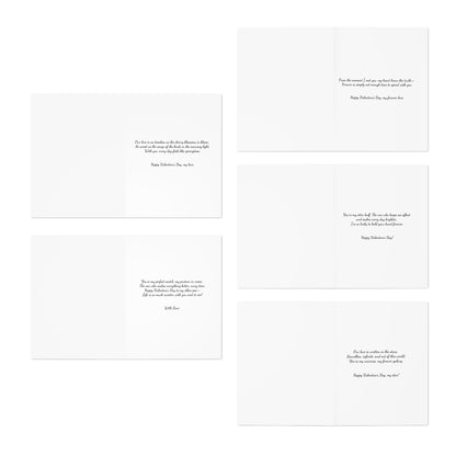 5-Pack Valentine's Day Greeting Cards – Cute & Romantic Designs